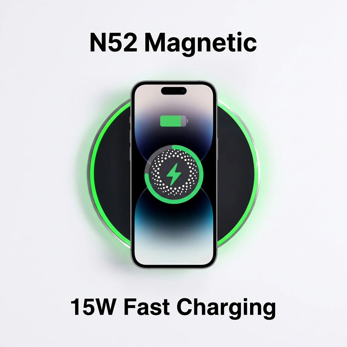 Car Magnetic Wireless Charging Phone Holder 15W Fast Charging