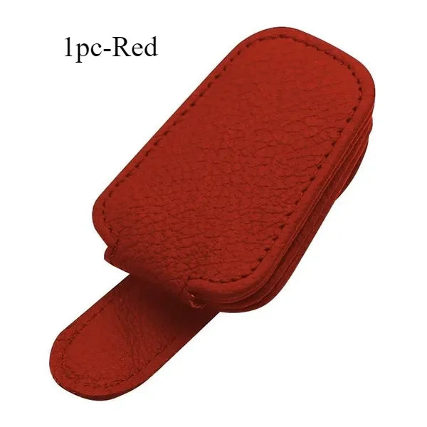 Car Sun Visor Glasses Case Holder Sunglasses Clip Ticket Card Clip