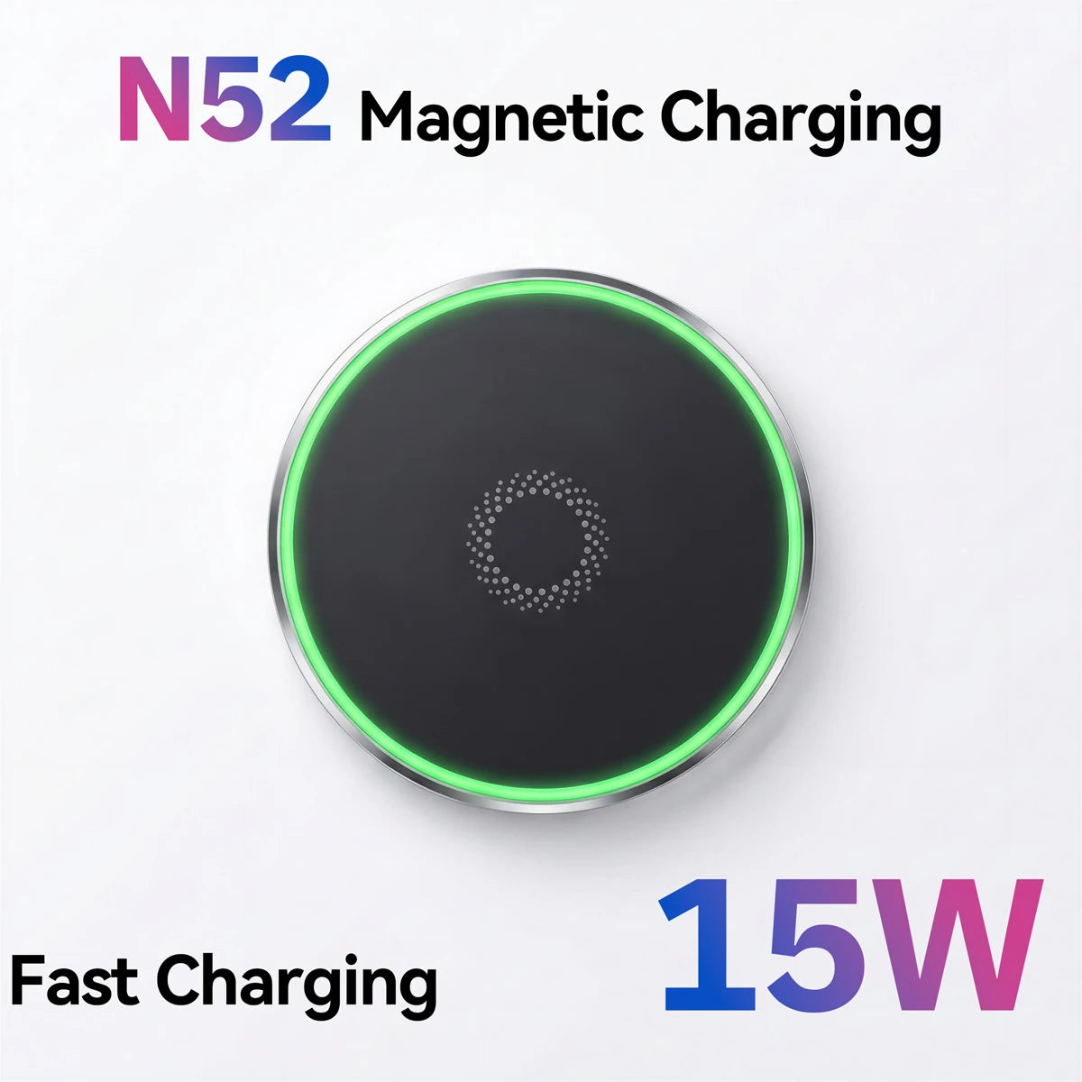 Car Magnetic Wireless Charging Phone Holder 15W Fast Charging