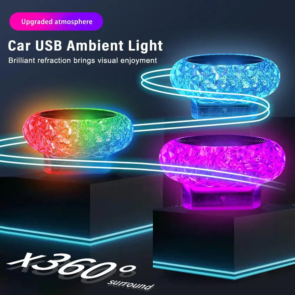 Car USB Ambient Lights Portable Mini LED Atmosphere Lamps