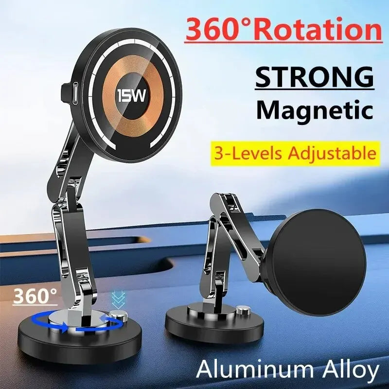 Magnetic Car Wireless Charger Stand Magnet Car Moun