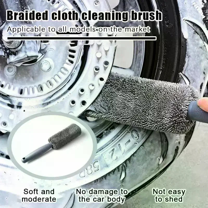 11Pcs Car Wash Cleaning Kits Microfiber Towels Blush Sponge Wash Glove Polish Care